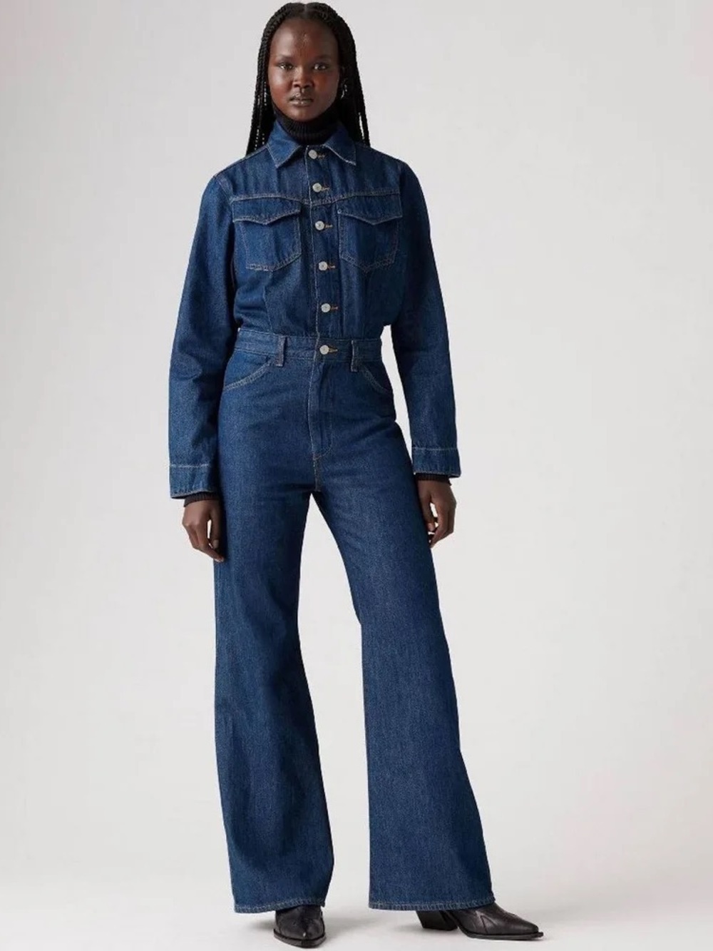 Levi’s Western Denim Jumpsuit (Cause and Effect Blue)